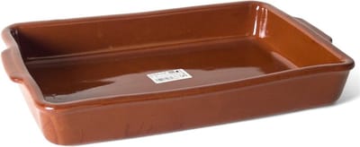 Ovenschaal - Pamplona - 5 liter - terracotta - tapas serveerschaal - 37 x 25 x 6 cm