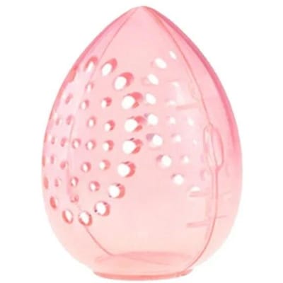 Make-up spons opbergdoos Make-up spons puff houder standaard Lege cosmetische eivormige rek Transparante puffs droogdoos Nieuw 2022 roze