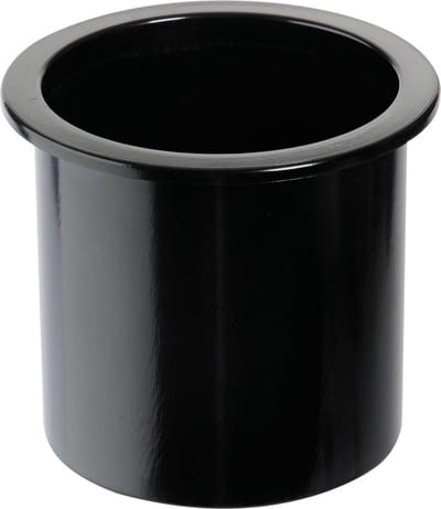Bekerhouder zwart kunststof - Ø86mm