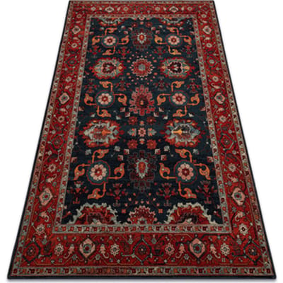 Kleden Rugsx tapijt POLONIA Tesoro Frame marineblauw 200x300 cm