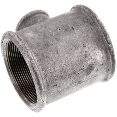 Rp 2 1/2'' x Rp 1'' Verzinkt Gietijzeren T-stuk 25 Bar - FL3T-F-IZ-212R-100R