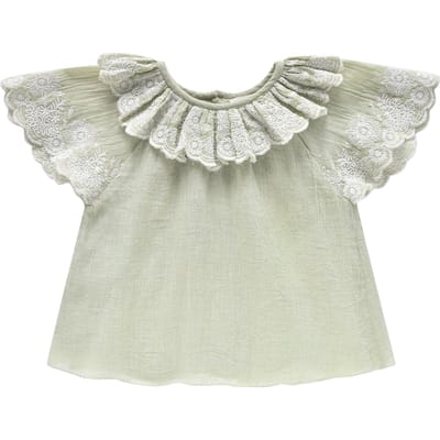Louise Misha Blouse Antoinette Khaki Size: 6M | Shirts Outlet | Unisex | Bruin