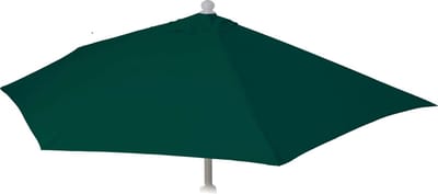 Vervangingshoes voor Parla halfronde parasol, parasolhoes vervangingshoes, 300cm stof/textiel UV 50+ 3kg ~ groen