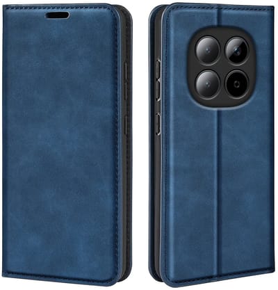 MobyDefend Hoesje - Geschikt voor Xiaomi Redmi Note 15 Pro Plus 5G - Luxe Wallet Bookcase (Magnetische Sluiting) - Blauw