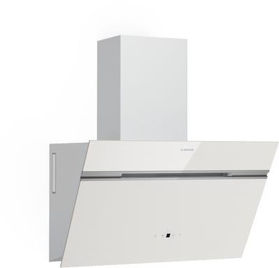 Klarstein Alina Afzuigkap - 60cm Keukenafzuigkap, 542 m³/h Luchtstroom, A++ Energie-efficiëntie, LED-verlichting, Stil 52 dB, Touch Control, Afzuig- & Recirculatiestand, Wit