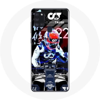 Samsung Galaxy A21S hoesje Formule 1 Yuki Tsunoda Japanse F1-coureur