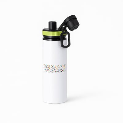 Hacebo® - Ruimte waterfles met draaidop groen - Ruimte - Astronaut - ruimteschip - water fles - 850ML