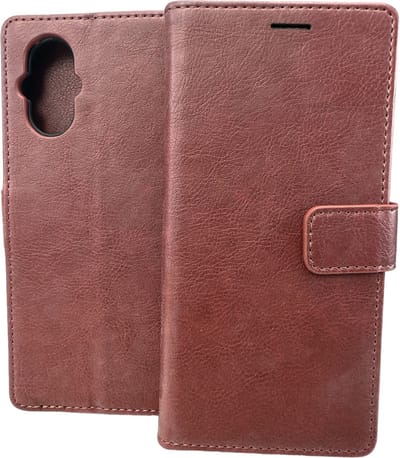 Portemonnee Book case Hoesje Geschikt voor: Oppo Reno 8 Lite - Bruin