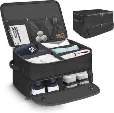 Opvouwbare Golf Trunk Organizer met Compartiment voor Schoenen - Waterdichte Golfaccessoires Opbergtas