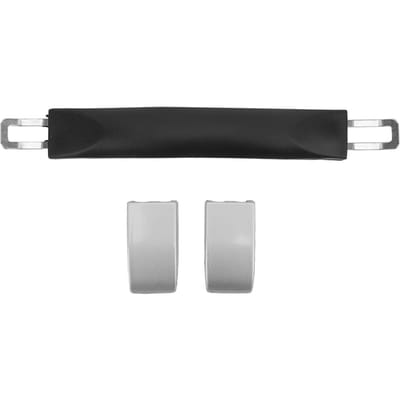 Plastic Bagagehandvat 24,6 cm Lengte Koffer Trekhandvat Vervanging met Metalen Eindkap voor Reizen black