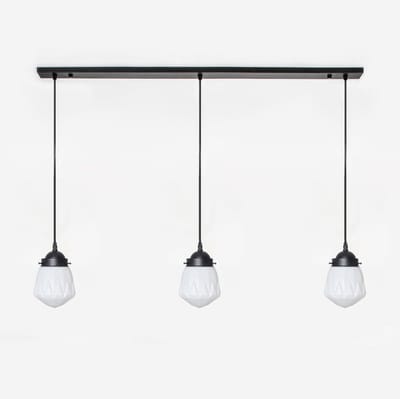 3 x Rocket lampen aan plafondbalk Moonlight - Art Deco Trade