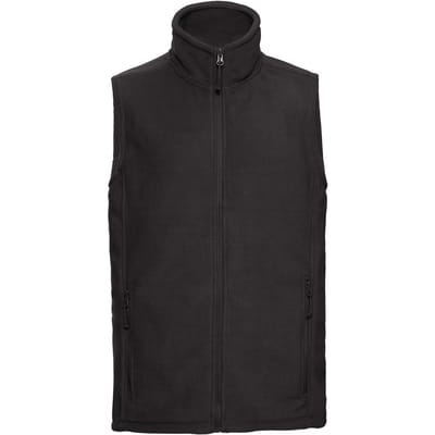 Russell Heren fleece gilet voor buiten (Zwart)
