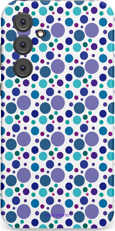 Casetastic Hoesje Geschikt voor Samsung A35 - Stijlvolle Beschermende Duo-layer Case - Bubble blauw