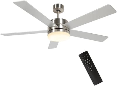 Livano Plafondventilator - Met Verlichting - Plafond Ventilator - Met Lamp - Plafonniere Met Ventilator - Met Licht - Wit