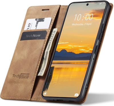 Hoesje geschikt voor Motorole G86 / G86 Power - Book Case Leer Slimline Bruin