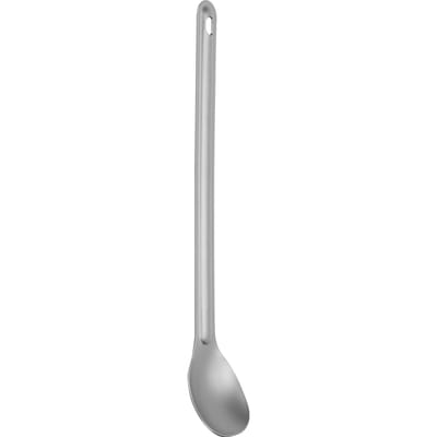 Couverts en métal légers à long manche en titane cuillère-fourchette pour le camping en extérieur Long-handled spoon white