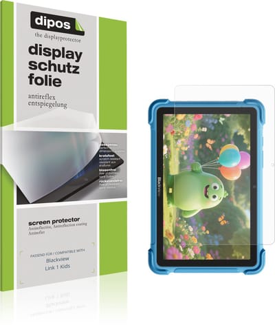 dipos – 2x Matte Beschermfolie geschikt voor Blackview Link 1 Kids | Krasbestendige & antireflecterende Screenprotector Ultra-Thin