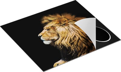 Chefcare Inductie Beschermer Leeuw - 60x50 cm - Afdekplaat Inductie - Kookplaat Beschermer - Inductie Mat