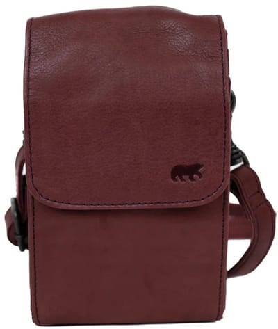 Bear Design Robbie 2.0 Leren Crossbodytas / Schoudertas - Bordeaux Rood