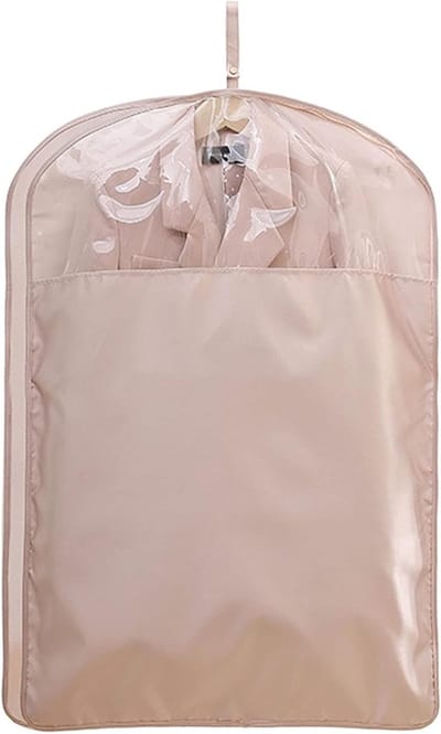 Kledinghoezen - Beschermhoezen - Kleding Opbergen - Transparant Venster - 2 Stuks - Roze