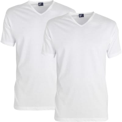 Alan Red Heren ondershirt vermont extra lang t-shirt v-hals 2-pack -