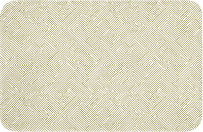 WC mat 60x40 cm - Antislip - Geometrisch - Lijnen - Groen - Toiletmat - Vloermat - Douchemat - Toilet tapijt - Toiletmatten