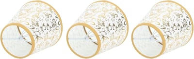 Kleine Lampenkap - Clip On Lamp - 3 Stuks - Kristallen Kroonluchter Mini Lampenkap - Europese Stijl - Clip On Kroonluchter Lampenkappen Voor Tafel - Vloer - Wandlamp (Goud)