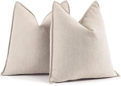 Unyqoos ® Elegant en Luxueus Set van 2 Chenille Kussenhoezen voor Stijlvolle Woondecoratie