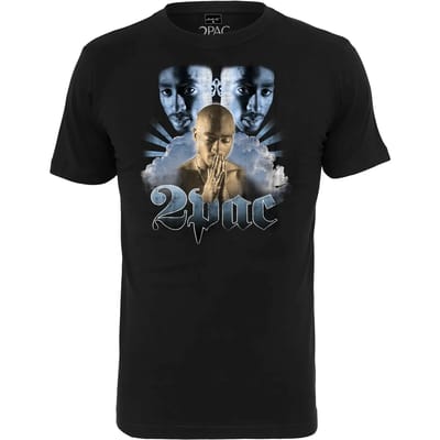 Mister Tee Tupac - Tupac Heaven Heren T-shirt - L - Zwart