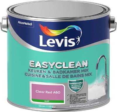 Levis - Easyclean Keuken & Badkamer Mix - Clear Red A60 - Mengverf - 2,5 L