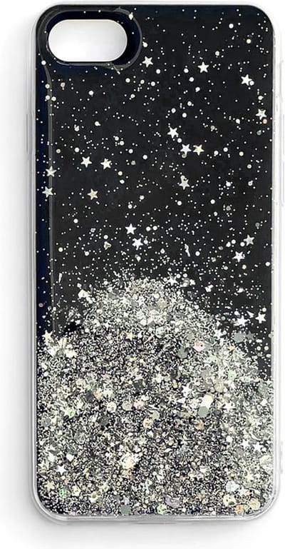 Wozinsky Glitter Case - Hoesje voor Samsung Galaxy A72 4G - Hybride - Glanzende Glitter - Zwart