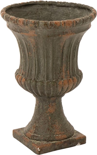 J-Line bloempot Antiek - polyresin - donkergroen - small