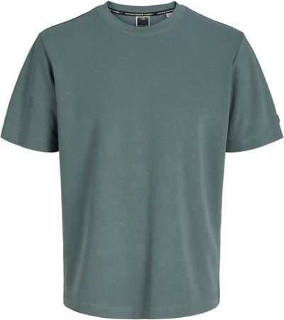 Jack & Jones T-shirt Jcofusion Badge Tee Ss Crew Neck Ln 12289962 North Atlantic Mannen Maat - L
