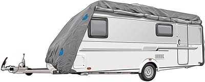 Caravan Dekzeil - Camper Beschermhoes - Bescherming Tegen Weer - Waterdicht Polyester Materiaal - Diverse Maten - Wit