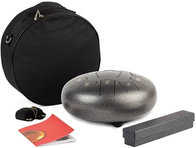 Tongdrum - Hayman HTD1011 - Stalen tongdrum 10 inch - 11 noten in C majeur - Grijs