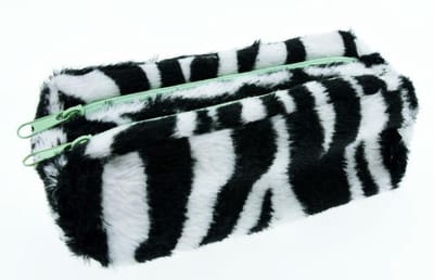 Kangaro Etui - Blah Blah- bont Zebra - 18x8x7cm - tekenetui
