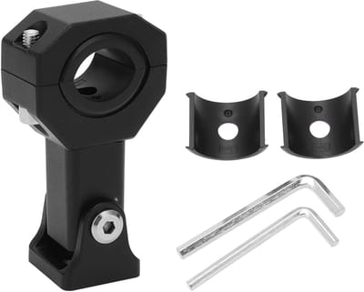 Bevestigingsbeugel Spotlight - Lamp Mount Bracket - Verlichting Monteren - 360 Graden Draaibaar - 17 Tot 33 Mm - Zwart