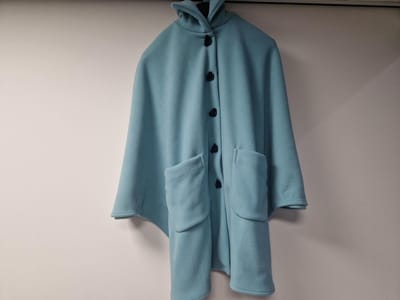 Rolstoel Poncho Fleece / Scootmobiel Poncho Fleece - Kleur Aqua