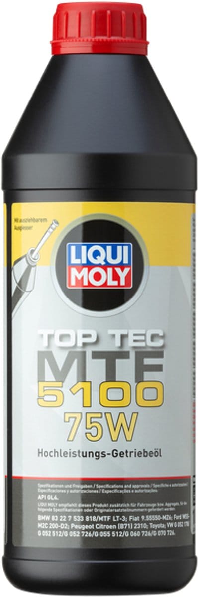 Liqui Moly Top Tec MTF 5100 75W Transmissie Olie 1 liter