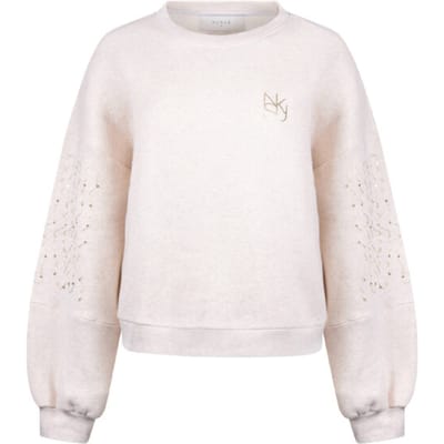 NUKUS Rami Pullover Truien & vesten Dames - Sweater - Hoodie - Vest- Creme - Maat M
