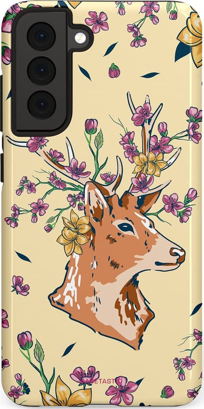 Casetastic Hoesje Geschikt voor Samsung S21 FE - Stijlvolle Beschermende Duo-layer Case - Woudwonder