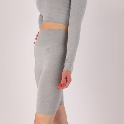 Sportset dames - Short/Crop top - Antraciet / M