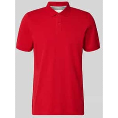 Katoenen piqué polo met geborduurd logo s.Oliver