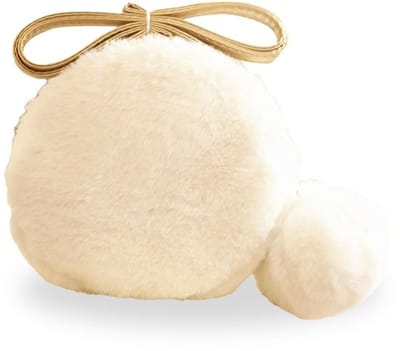 Allecto - Pluche schoudertas - Meisjes - Zacht - Wit - Schoudertas