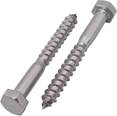 Houtschroeven RVS A2 Zeskantkop M8x70mm - DIN 571 Lagbouten (30st)