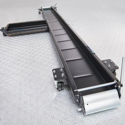 Datona® Motor Mover - Extra lange motormover 500 kg - 5 Zwenkwielen - Instelbaar standaardplateau - Voor motoren met zijstandaard - 240x70 cm