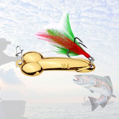 SnelShoppen - Grappige Vis Aas Set voor Trout - 15g Vissen Lures - Perfect voor Verjaardag, Valentijnsdag en Visuitjes - Vissen Accessoires