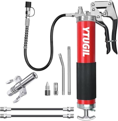 Heavy Duty Vetpistoolkit 8000 PSI met Flexibele Slang en Ondersteuning voor 14 oz Cartridge
