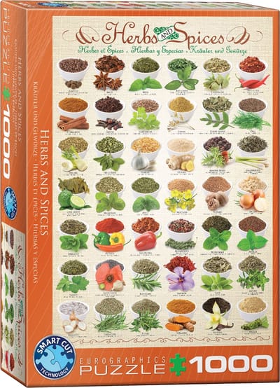 Eurographics puzzel kruiden en specerijen - 1000 stukjes legpuzzel.