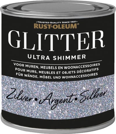 Rust-Oleum Glitterverf Ultra Shimmer Zilver 250ml